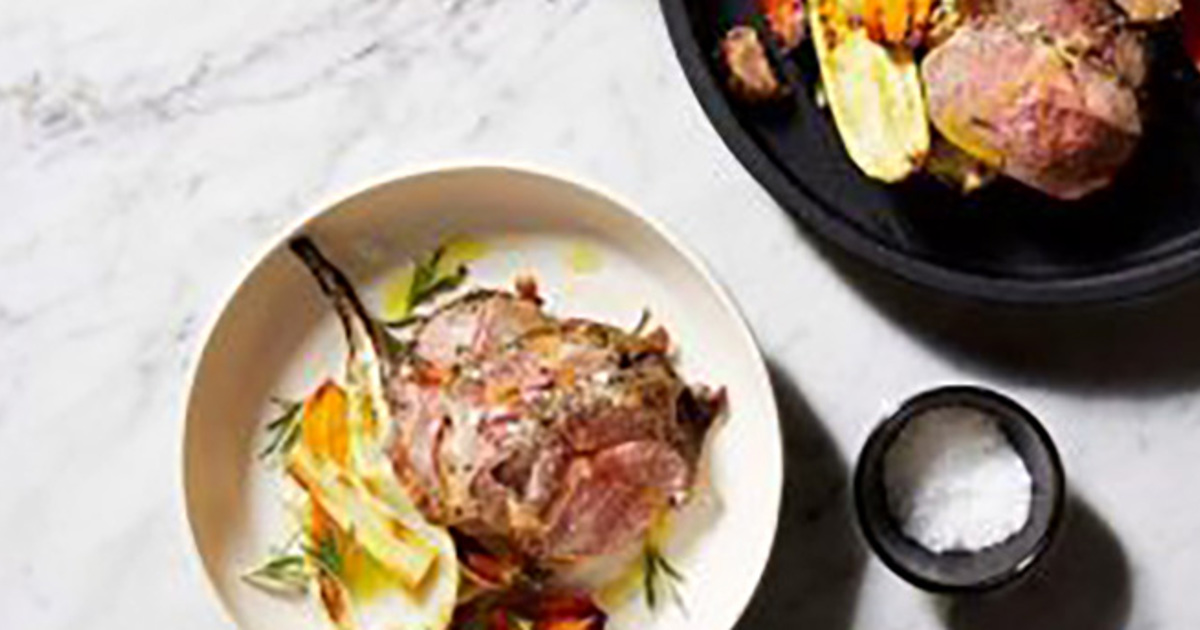 Roast Lamb Rump with Tuscan Roast Vegetables | South Melbourne Market